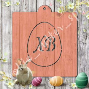 Трафарет + вырубка "Пасхальное яйцо №9"