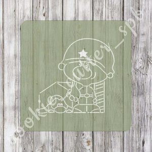 Трафарет + вырубка "Пограничник"