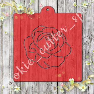 Трафарет + вырубка "Роза"