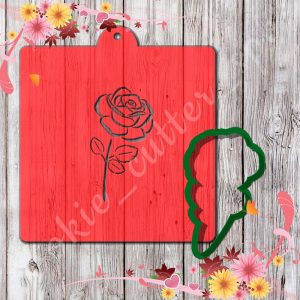 Трафарет с вырубкой "Роза"