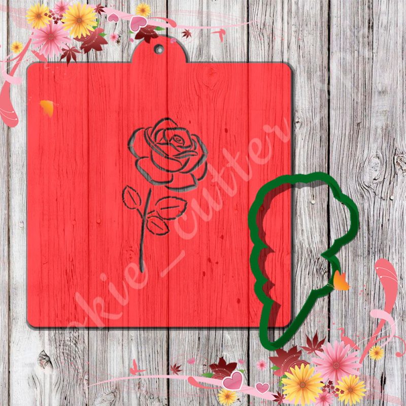 Трафарет с вырубкой "Роза"