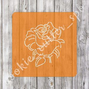 Трафарет + вырубка "Роза"