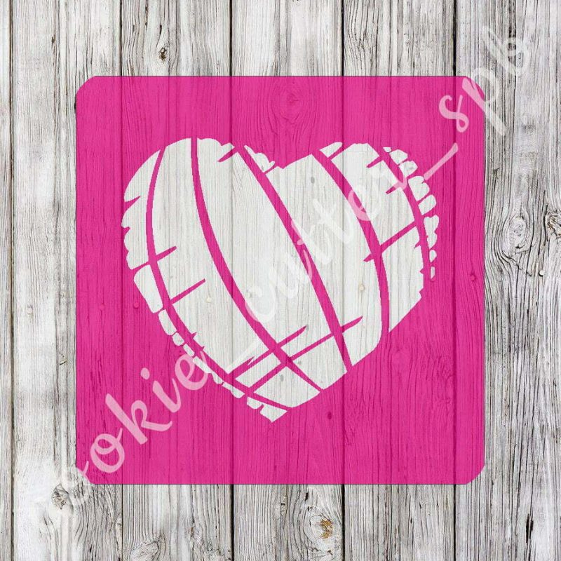 Трафарет + вырубка "Сердце №1"