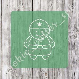 Трафарет + вырубка "Солдат"