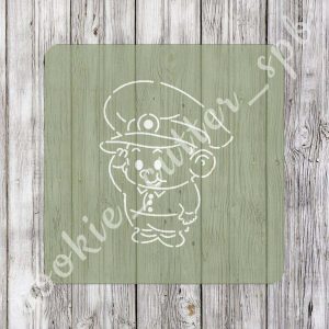 Трафарет + вырубка "Солдат малыш"