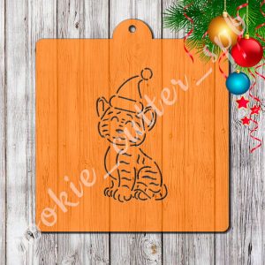 Трафарет + вырубка "Тигрёнок №4"