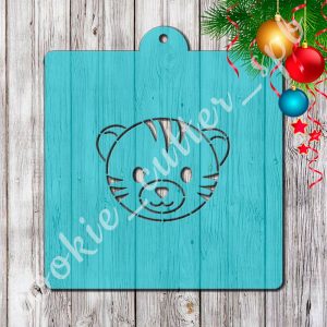 Трафарет + вырубка "Тигрёнок №5"