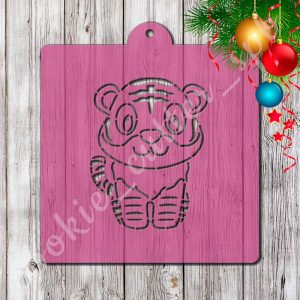 Трафарет + вырубка "Тигрёнок №6"