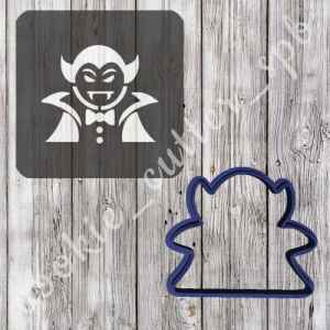 Трафарет с вырубкой "Вампир"