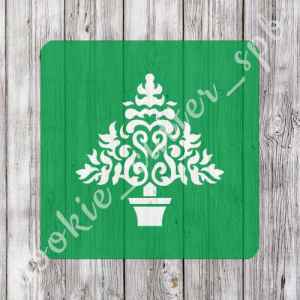 Трафарет + вырубка "Ёлка №13"