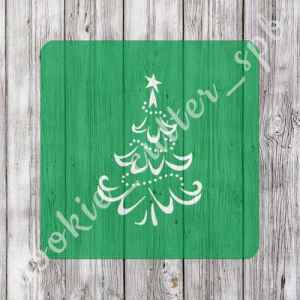 Трафарет + вырубка "Ёлка №2"