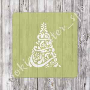 Трафарет + вырубка "Ёлка №5"