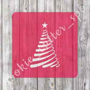 Трафарет + вырубка "Ёлка №6"