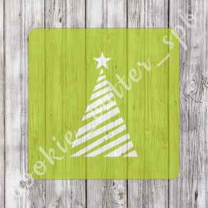 Трафарет + вырубка "Ёлка №9"