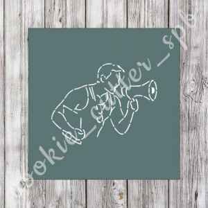 Трафарет "Тренер №2"