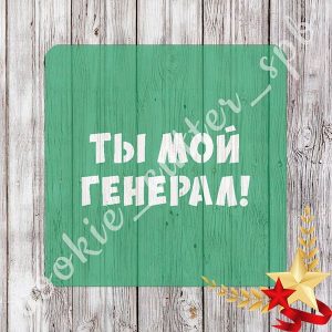 Трафарет "Ты мой генерал"