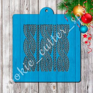 Трафарет "Вязаный узор"