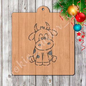 Трафарет + вырубка Бык №5