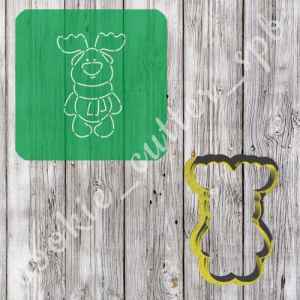 Трафарет + вырубка "Лось"