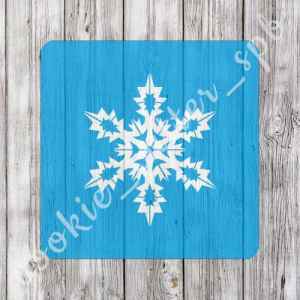Трафарет + вырубка «Снежинка №3»