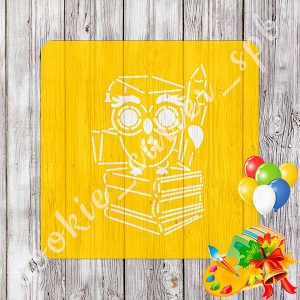 Трафарет + вырубка “Ученая сова”