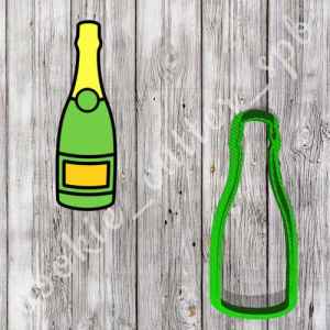 Вырубка "Бутылка шампанского"