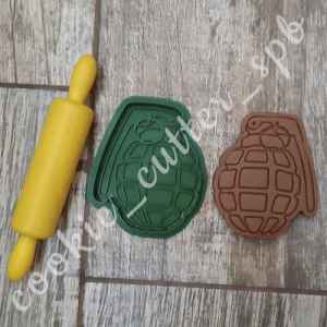 Вырубка + штамп "Граната"