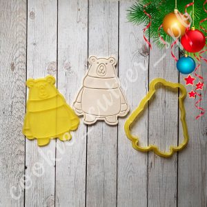 Вырубка со штампом "Медведь"