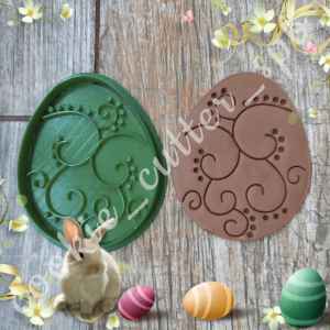 Вырубка + штамп "Пасхальное яйцо №2"