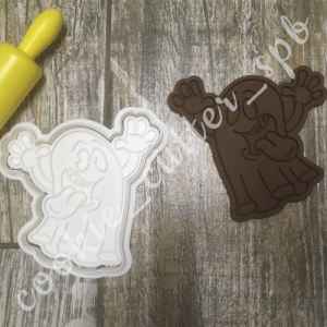 Вырубка + штамп "Привидение"