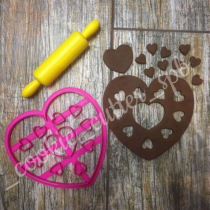 Вырубка со штампом "Сердце"