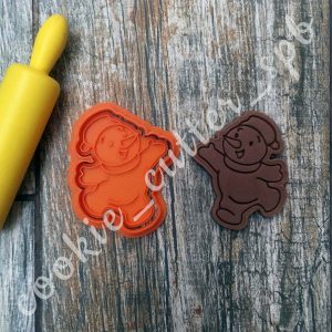 Вырубка со штампом "Снеговик"