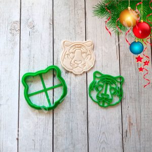 Вырубка + штамп "Тигр"