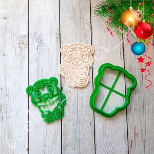 Вырубка + штамп "Тигрёнок"