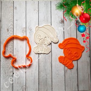 Вырубка со штампом "Тигренок в шапке"