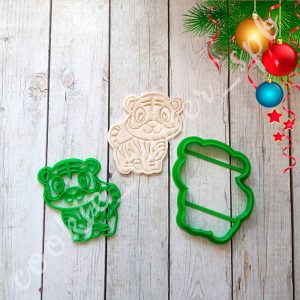 Вырубка + штамп "Тигрёнок №2"